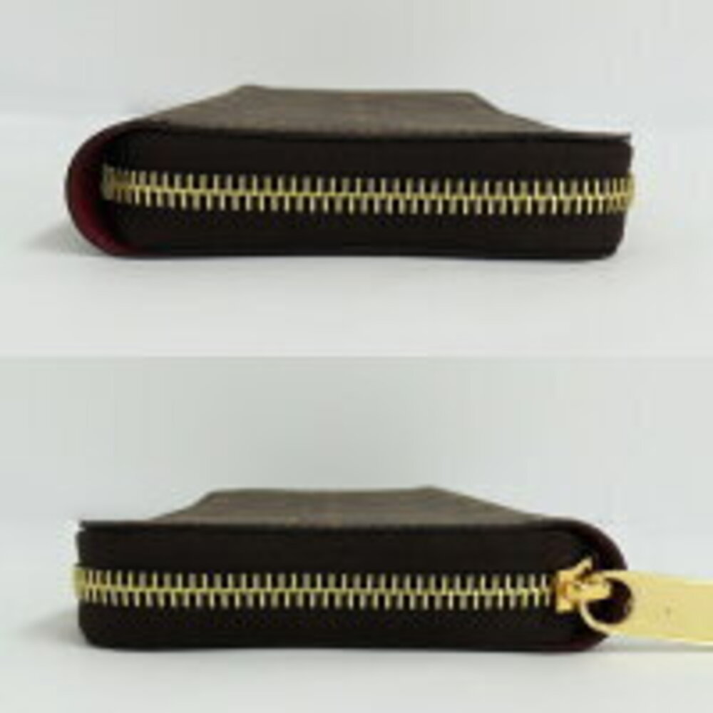 Louis Vuitton coated canvas Brown wallet Clemence Monogram